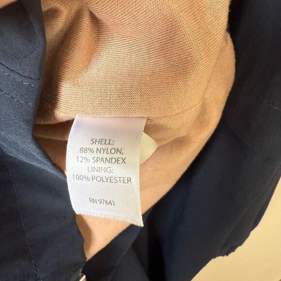 J. Jill Fit Nylon Blue Zip Up Lightweight Jacket Size Large Work Out Athleisure - Picture 4 of 4